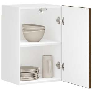 Kuhinjska stenska omarica Porto rjavi hrast inženirski les