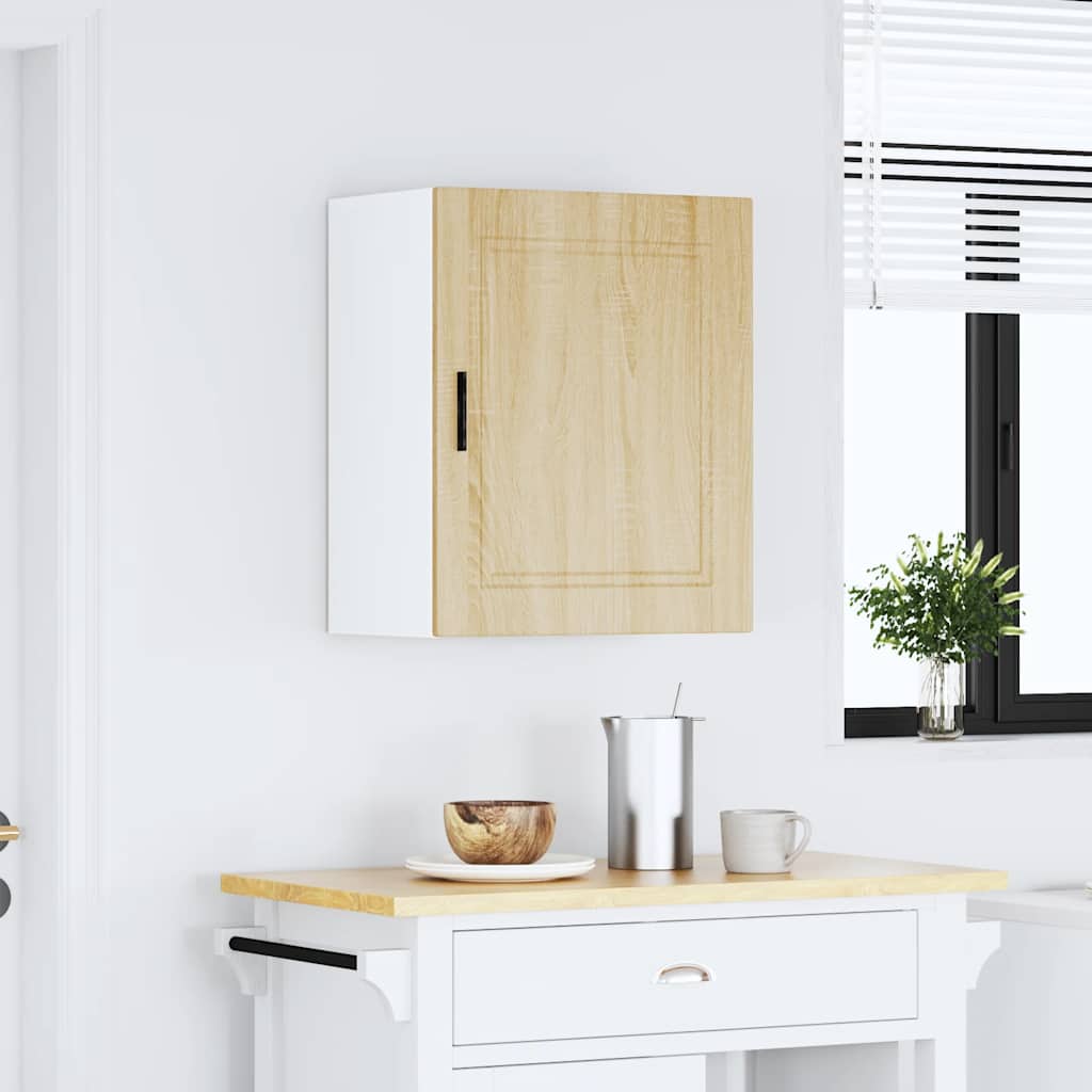 vidaXL Keukenwandkast Porto bewerkt hout sonoma eikenkleurig afbeelding