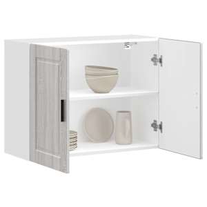 Kuhinjska stenska omarica Porto siva sonoma inženirski les