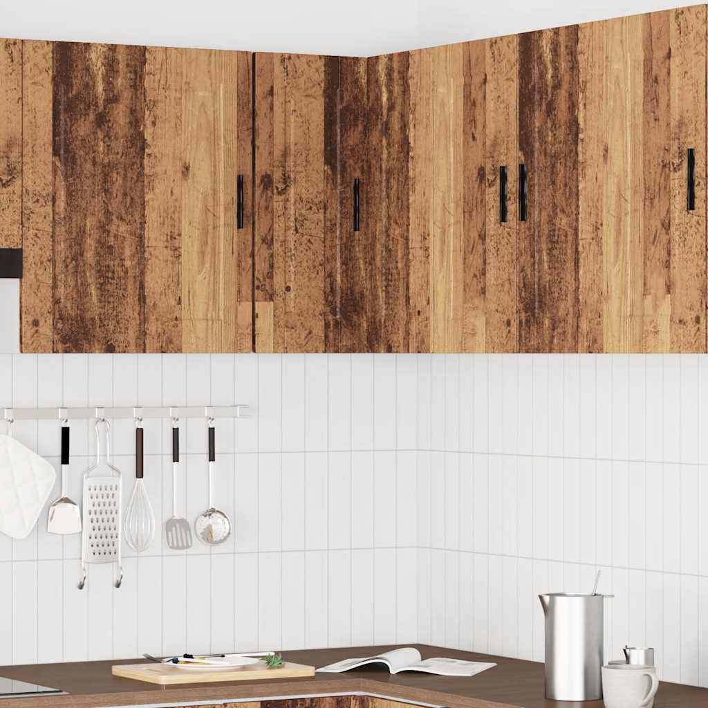 vidaXL Keuken hoekkast "Porto" bewerkt hout oud houtkleurig afbeelding