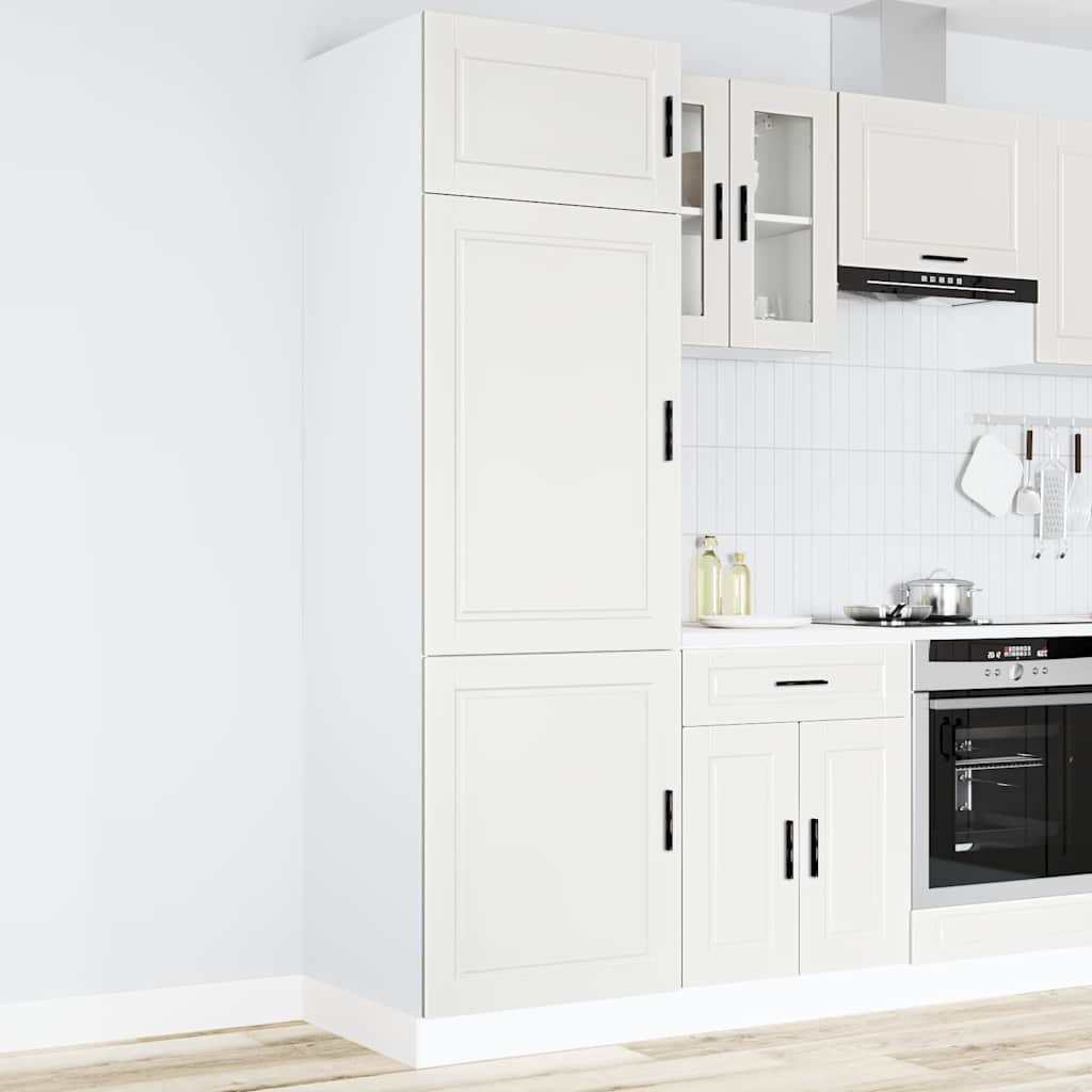 vidaXL Küchenschrank Porto Weiß Holzwerkstoff