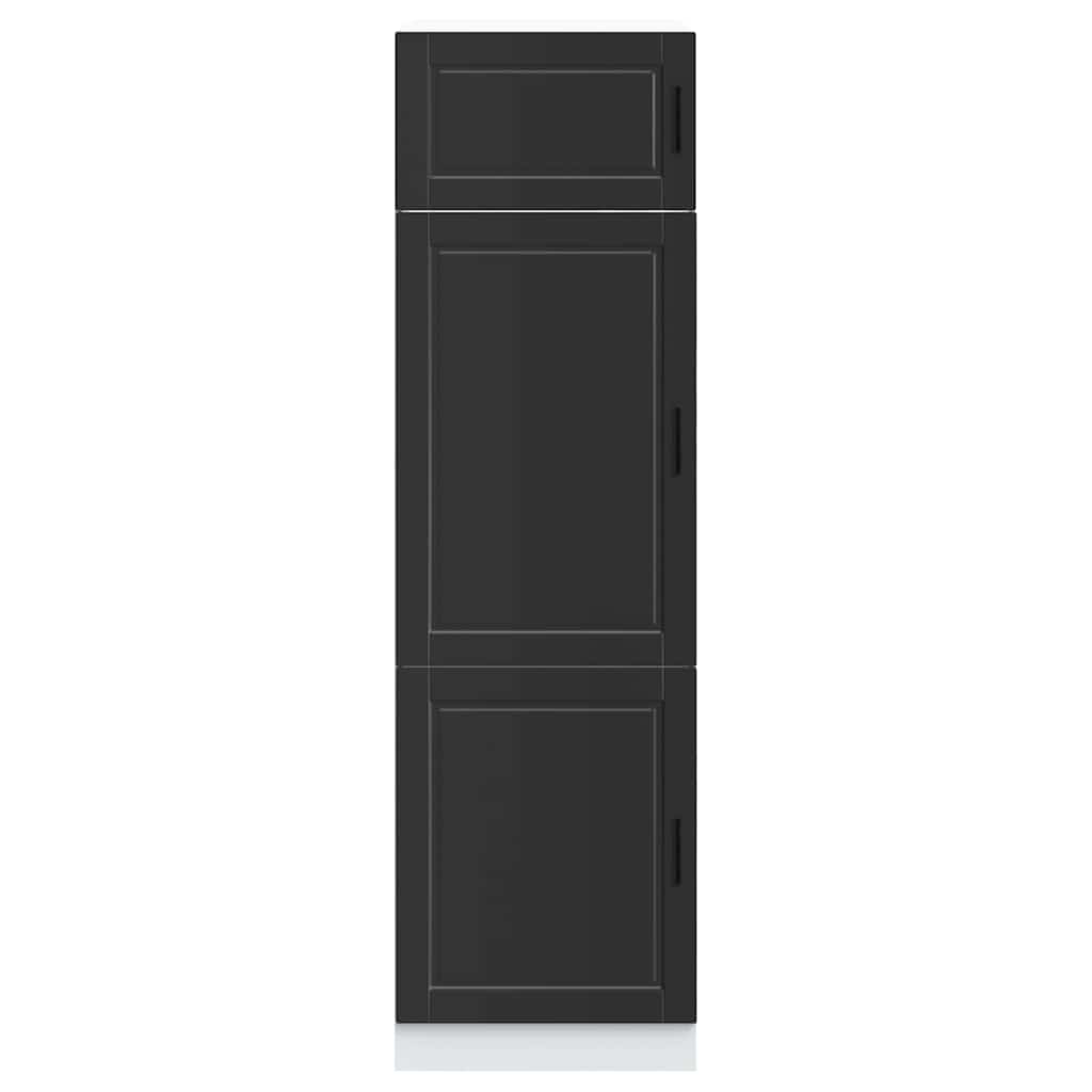Thumbnail - vidaXL Küchenschrank Porto Schwarz Holzwerkstoff
