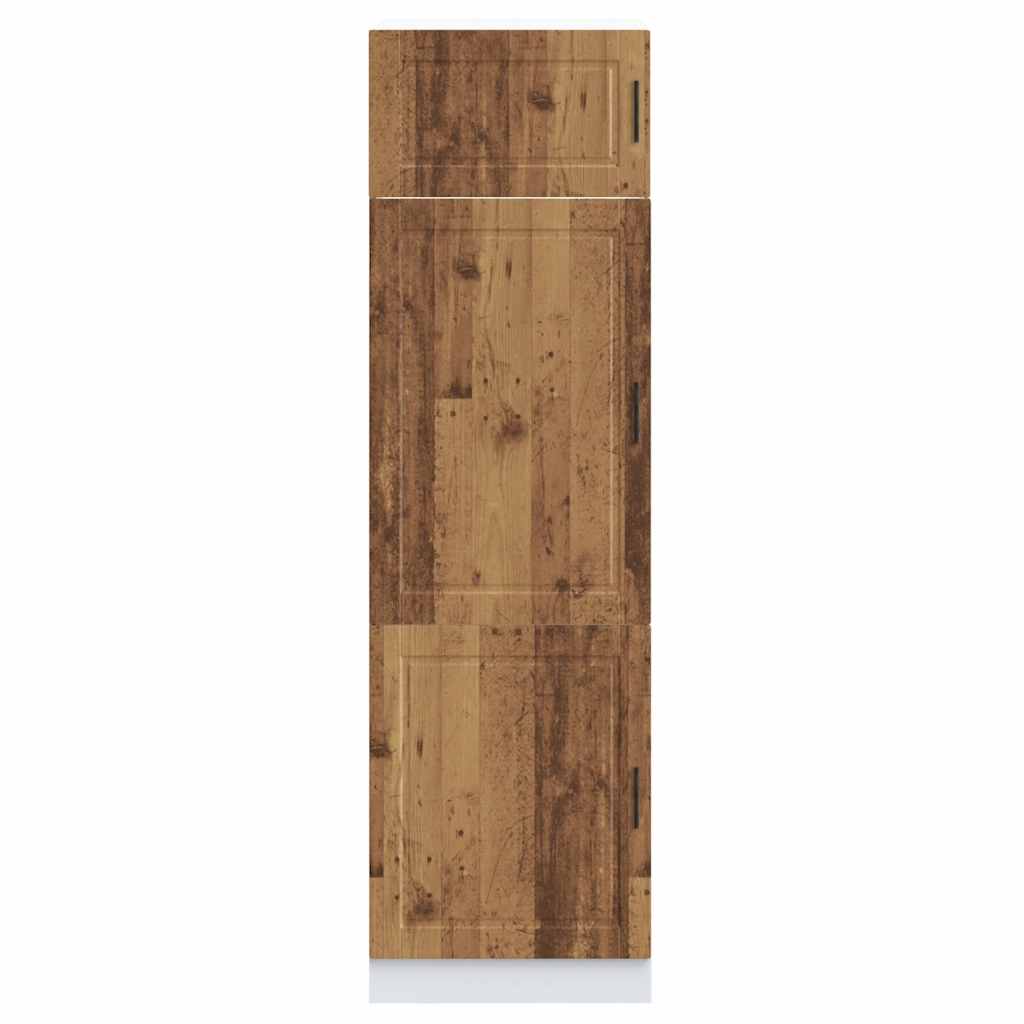 vidaXL Keukenkast Porto bewerkt hout oud houtkleurig afbeelding