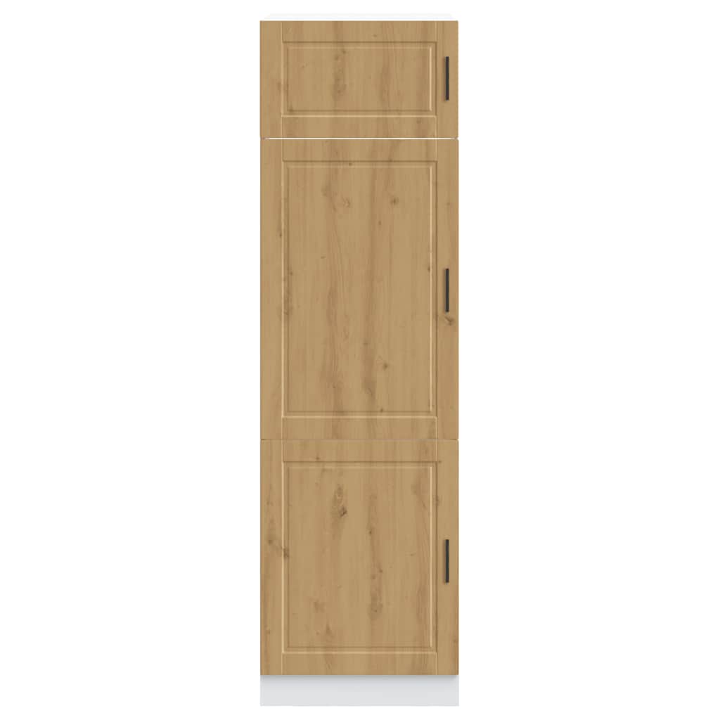 vidaXL Keukenkast Porto bewerkt hout artisanaal eikenkleur afbeelding