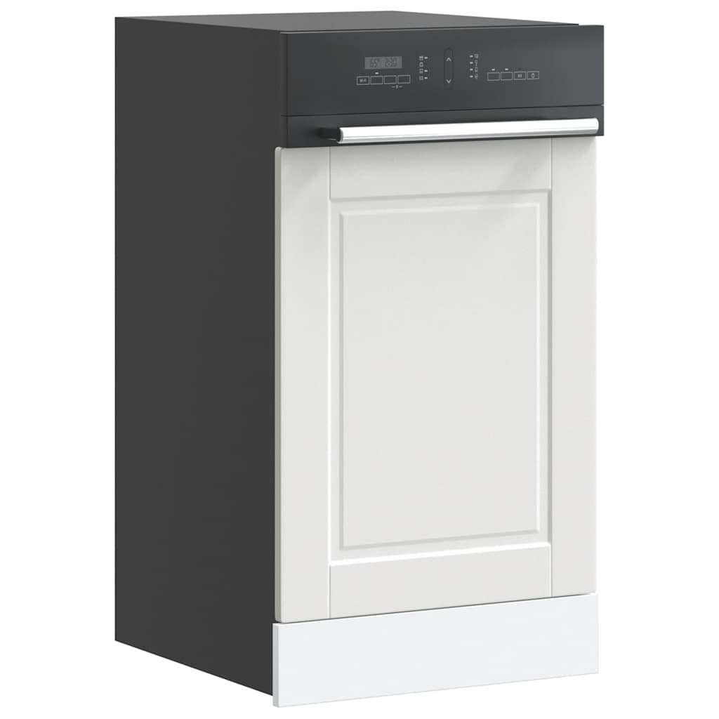 vidaXL Oppvaskmaskin panel Porto hvit 45x1,5x57 cm konstruert tre