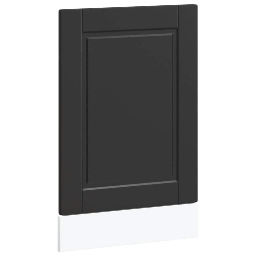 vidaXL Panel na myčku Porto černý 45x1,5x57 cm kompozitní dřevo