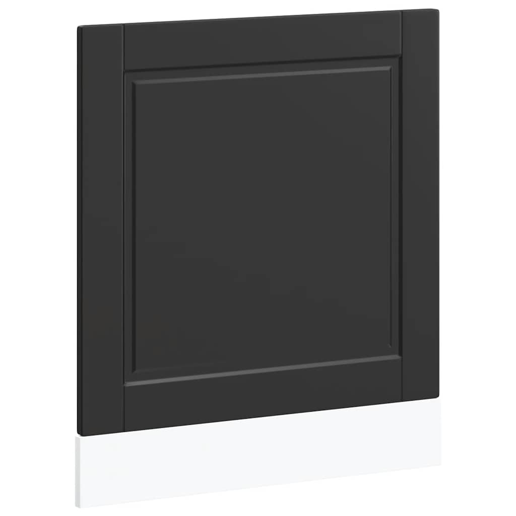 vidaXL Panel na myčku Porto černý 60x1,5x57 cm kompozitní dřevo