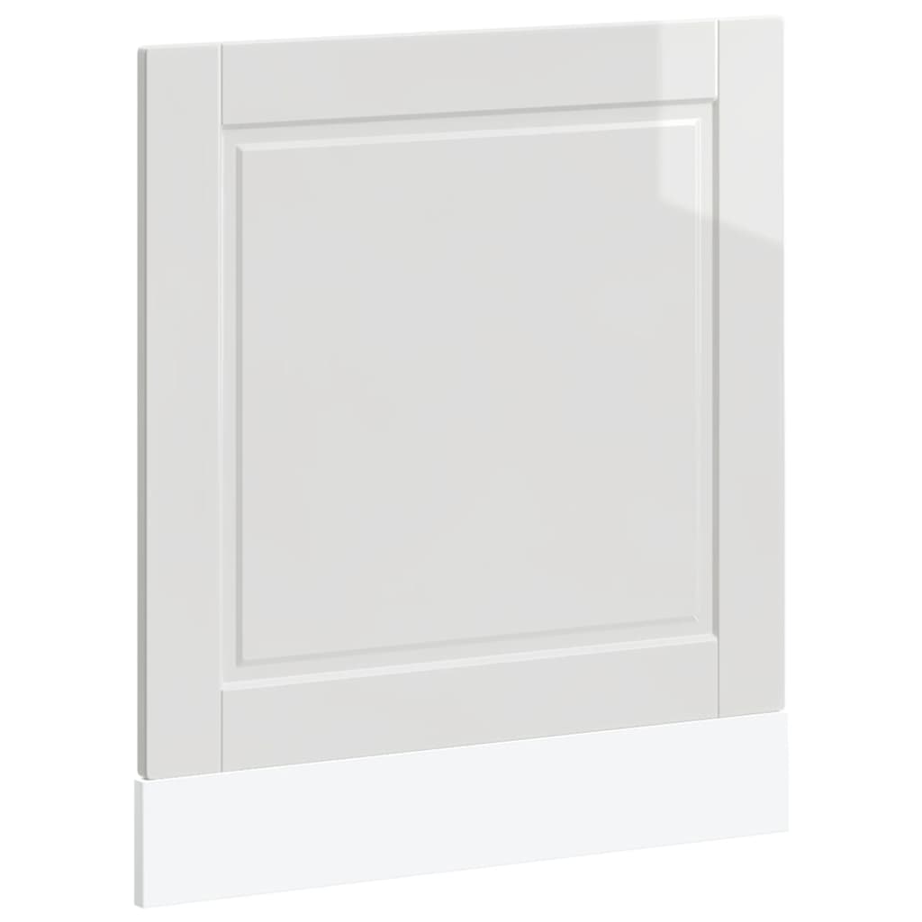 vidaXL Panel na myčku Porto bílý vysoký lesk 60x1,5x57 cm kompozit