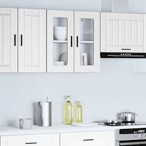 Kuhinjska stenska omarica steklenimi vrati Porto bel