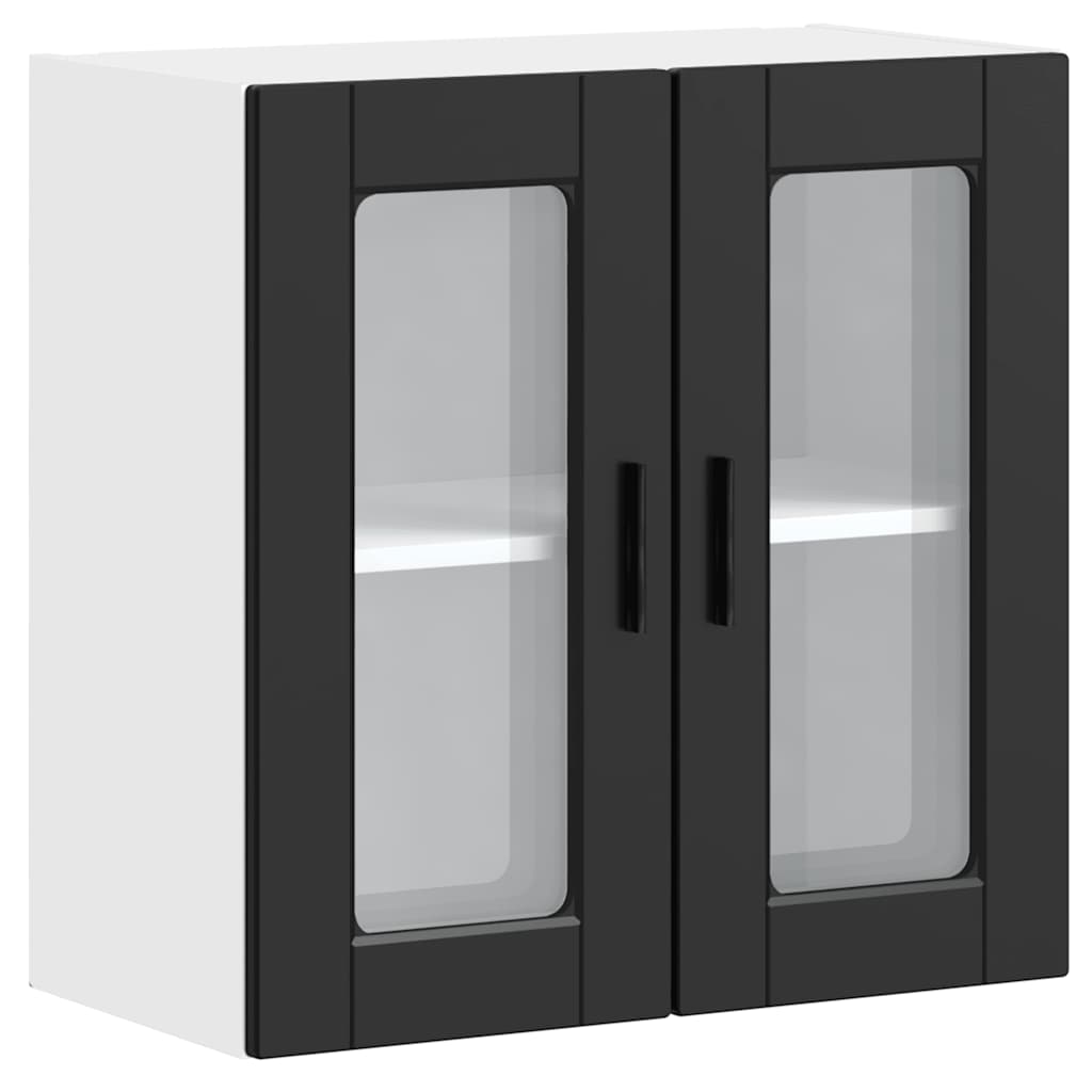 vidaXL Kuchyňská nástěnná skříňka se skleněnými dvířky 