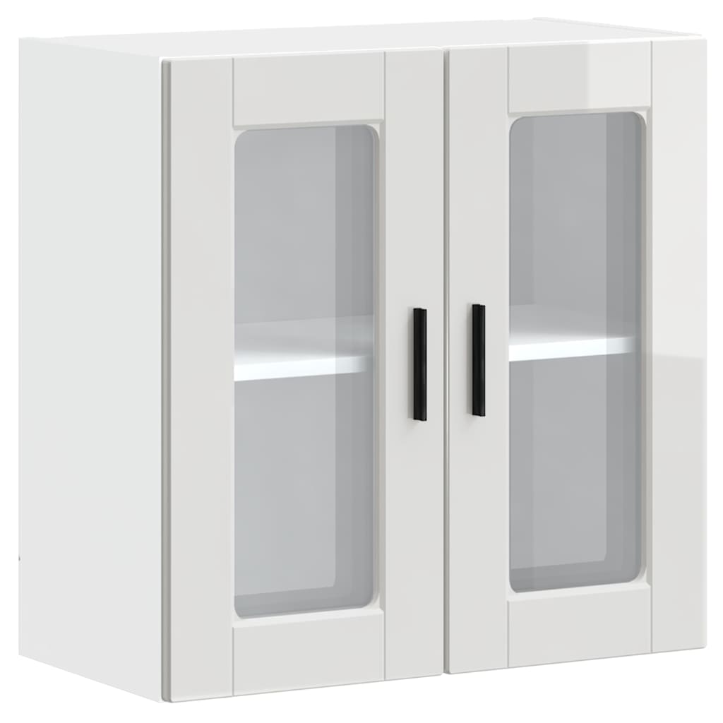 vidaXL Kuchyňská nástěnná skříňka se skleněnými dvířky 