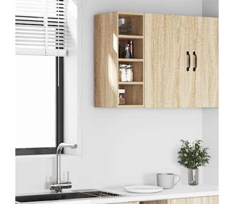 vidaXL κρεμαστό ντουλάπι Riga Sonoma Δρυς 20x29,5x60εκ.