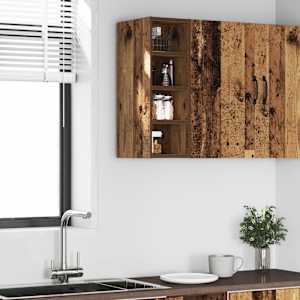 vidaXL κρεμαστό ντουλάπι Riga από παλιό ξύλο 20x29,5x60 cm