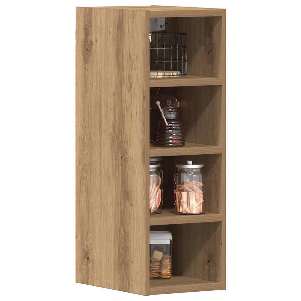 vidaXL Bovenkast Riga 20x29,5x60 cm bewerkt hout artisanaal eikenkleur, foto 2