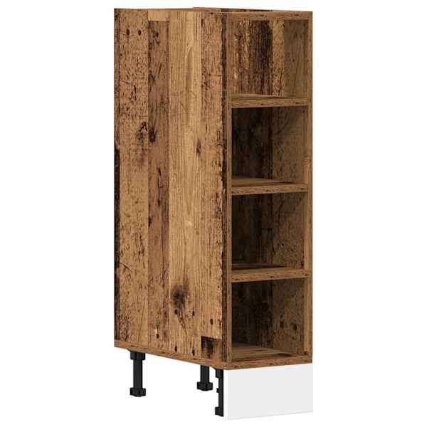 vidaXL Alumine kapp &ldquo;Riga&rdquo; Vana puit 20x44,5x81,5 cm Tehniline puit