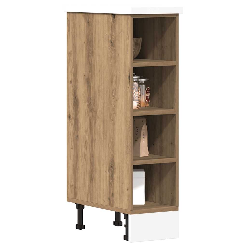 vidaXL Onderkast Riga 20x44,5x81,5 cm bewerkt hout artisanaal eikenkleur, foto 2
