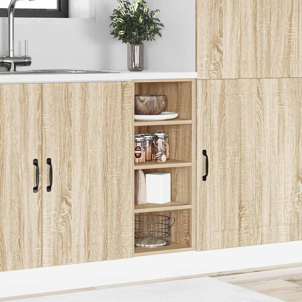 vidaXL Onderkast Riga 30x44,5x81,5 cm bewerkt hout sonoma eikenkleurig afbeelding
