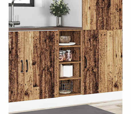 vidaXL Κάτω ντουλάπι Riga Παλιό ξύλο 30x44,5x81,5 cm
