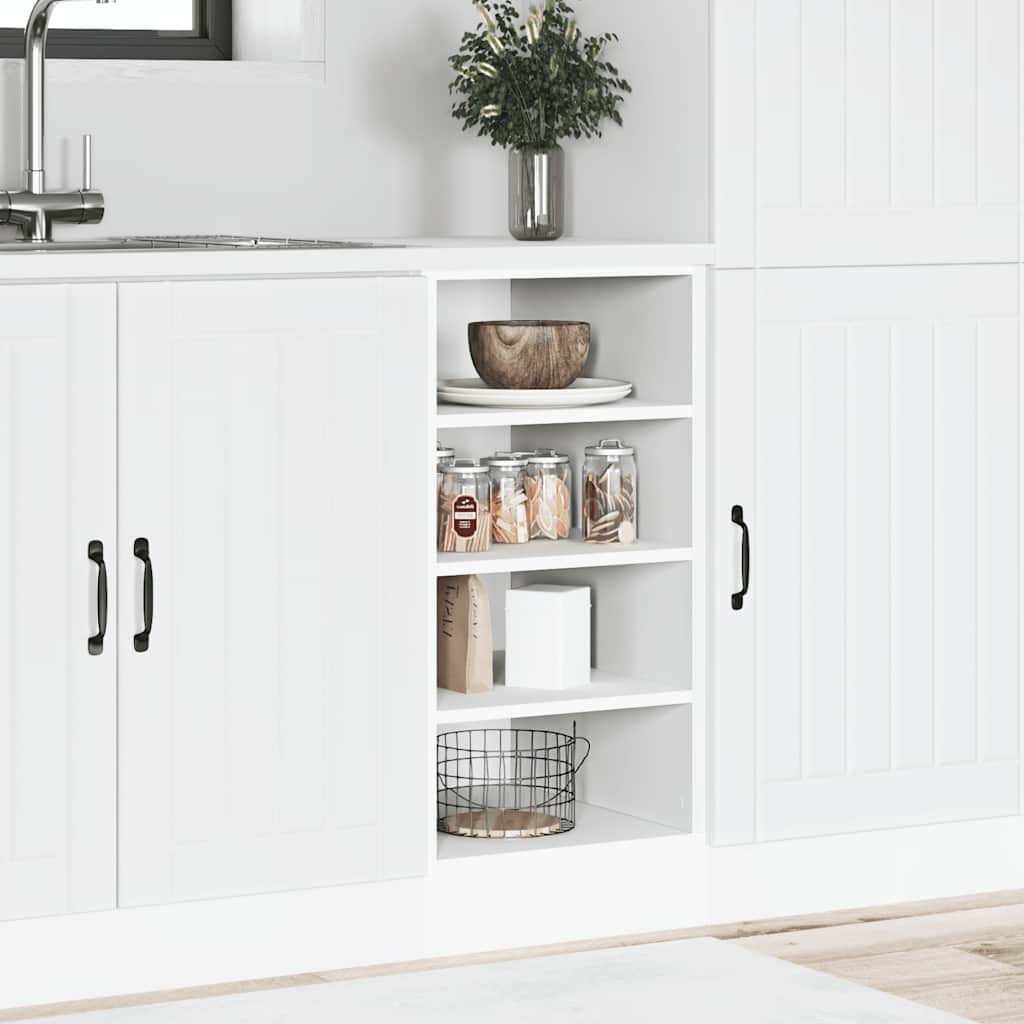 vidaXL Onderkast Riga 40x44,5x81,5 cm bewerkt hout wit afbeelding