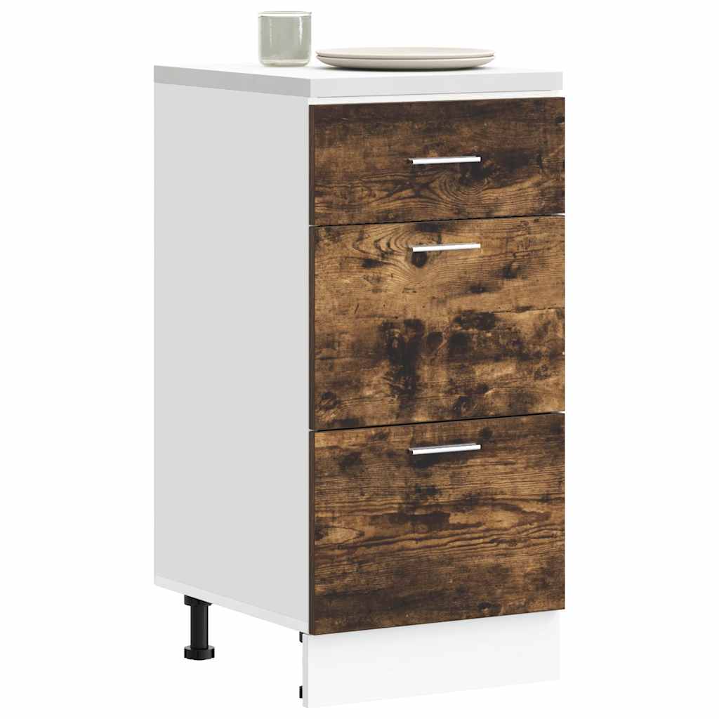 vidaXL Dulap inferior “Lyon” stejar afumat 40x46x81,5 cm