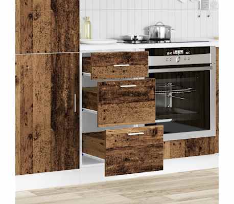 vidaXL Κάτω ντουλάπι Lyon Παλιό ξύλο 40x46x81,5 cm Κατασκευασμένο ξύλο