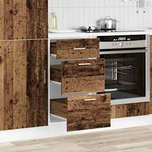 vidaXL Κάτω ντουλάπι Lyon Παλιό ξύλο 40x46x81,5 cm Κατασκευασμένο ξύλο