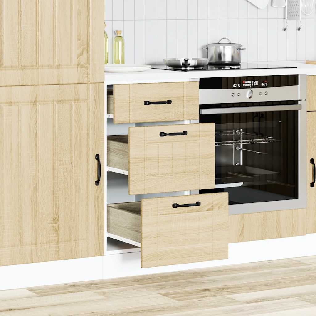 vidaXL Keuken onderkast Lucca bewerkt hout sonoma eikenkleurig afbeelding