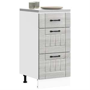 Kuhinjska osnovna omarica Lucca siva sonoma inženirski les