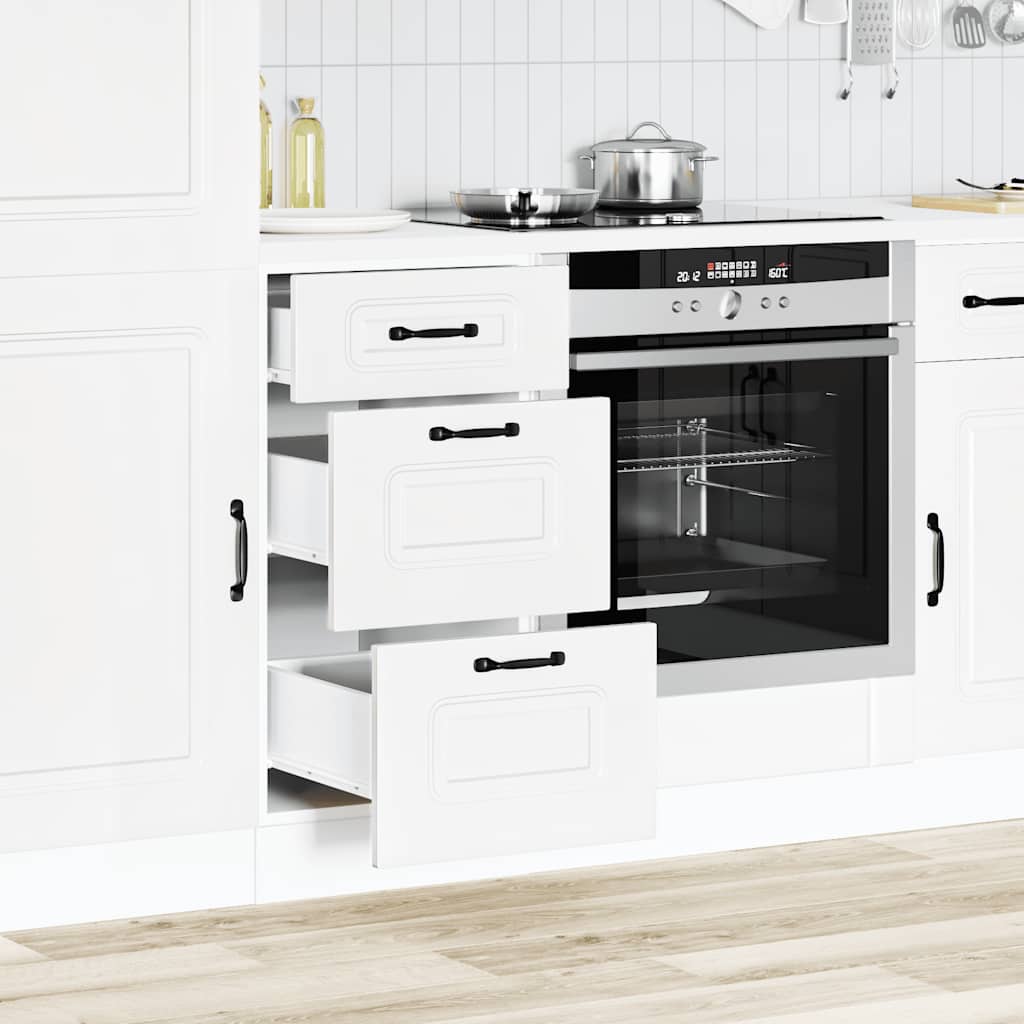 vidaXL Keuken onderkast Kalmar bewerkt hout wit afbeelding