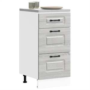 Kuhinjska osnovna omarica Kalmar siva sonoma inženirski les