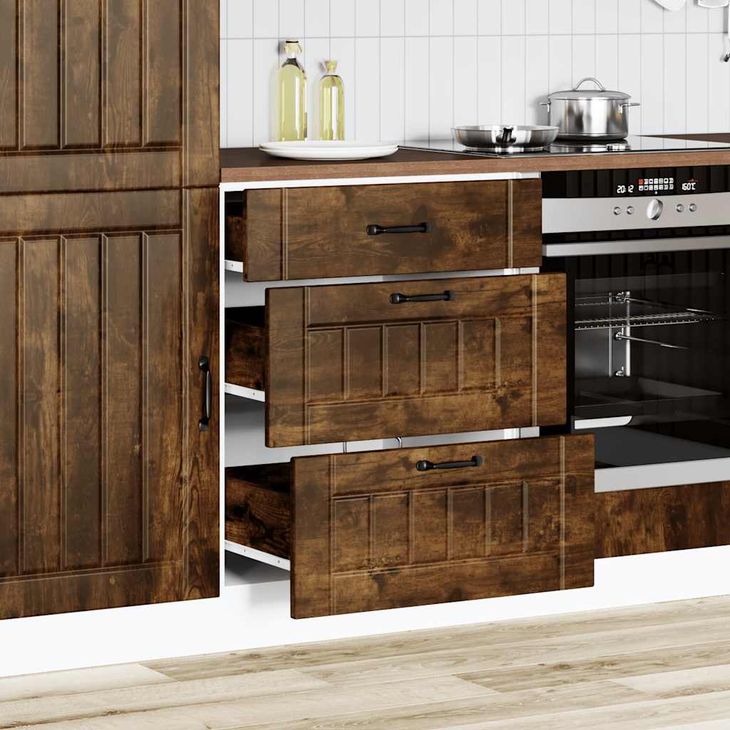 Thumbnail - vidaXL Küchen-Unterschrank Lucca Räuchereiche Holzwerkstoff