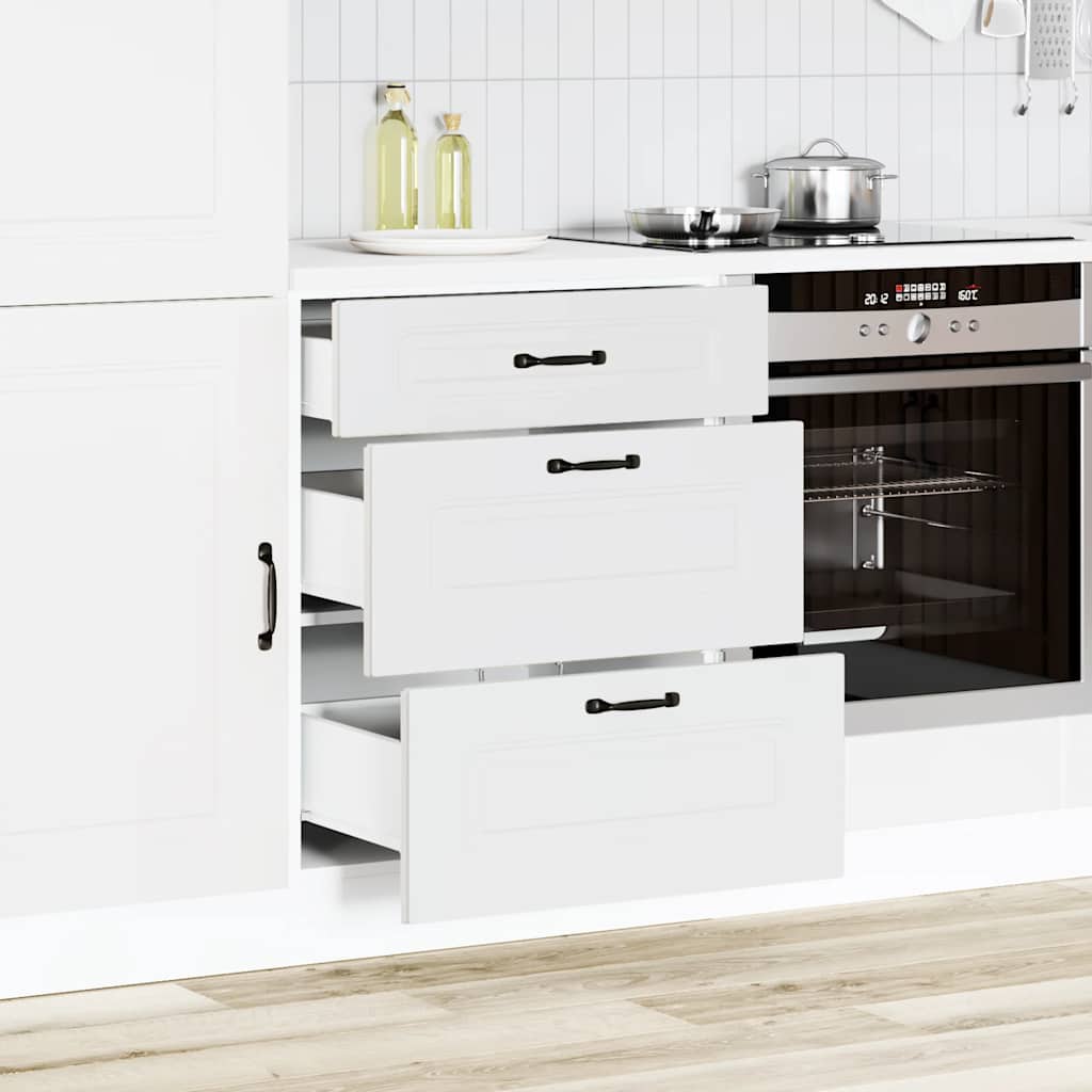vidaXL Keuken onderkast Kalmar bewerkt hout wit afbeelding