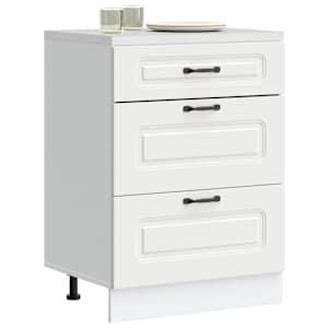 Kuhinjska osnovna omarica Kalmar bela inženirski les