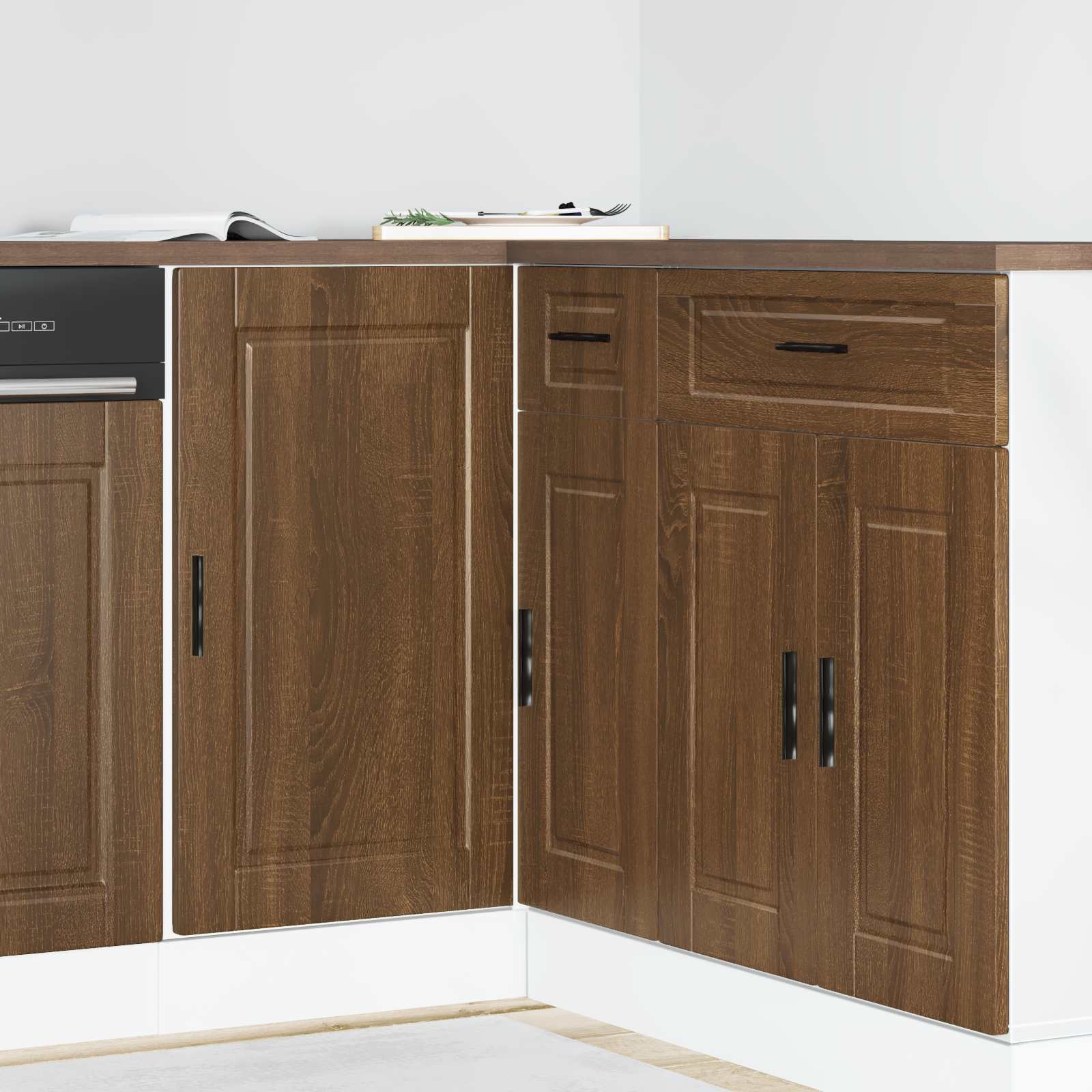 vidaXL Onderkast Porto bewerkt hout bruin eikenkleur, foto 4