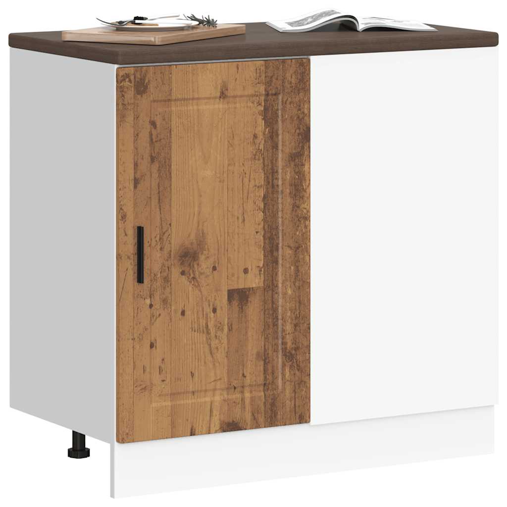 vidaXL Keuken onderkast Porto bewerkt hout oud houtkleurig afbeelding
