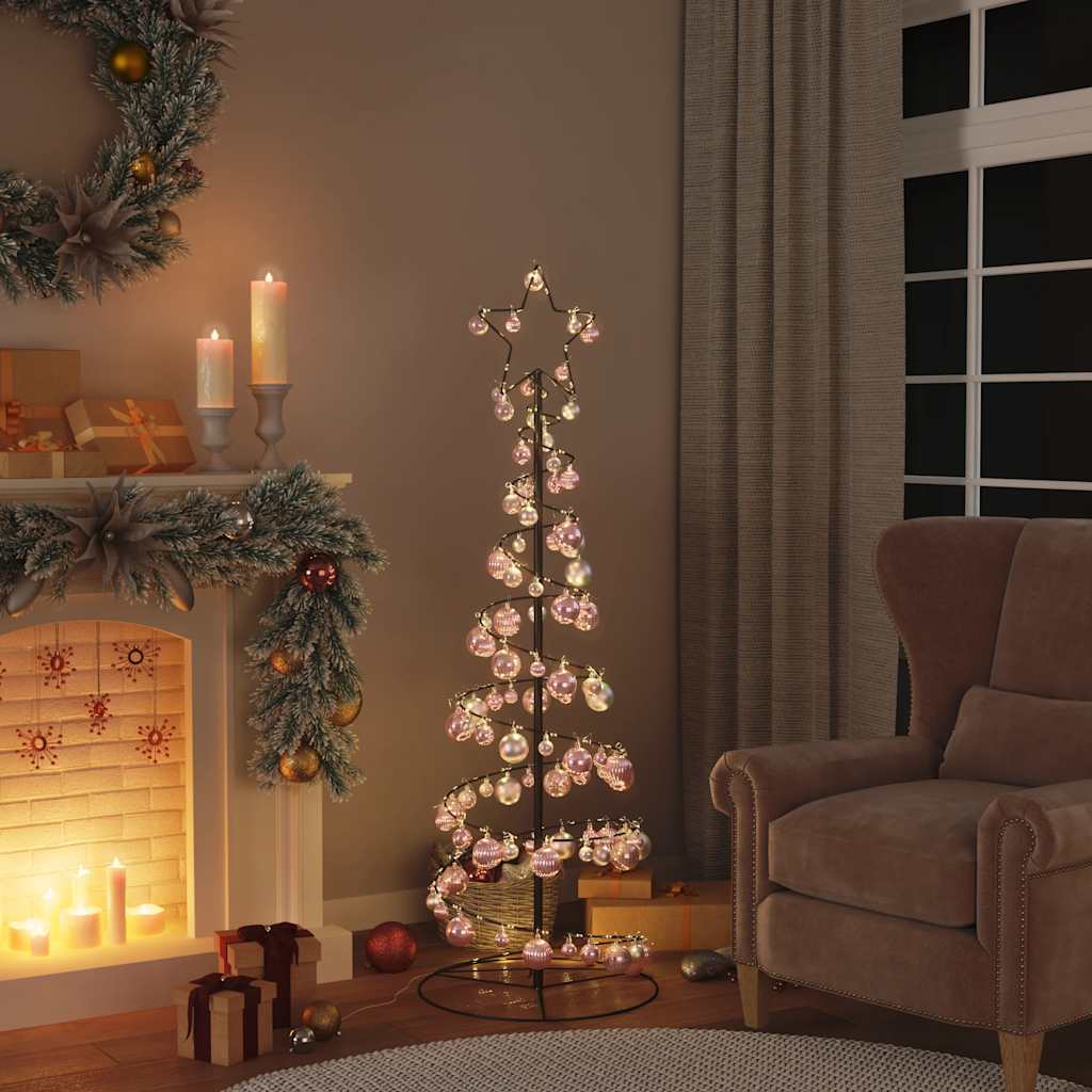 vidaXL Kerstballen 100 st Ø3/4/6 cm roze afbeelding
