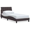 vidaXL voodiraam ilma madratsita Hanko Tumepruun 80x200 cm kangas