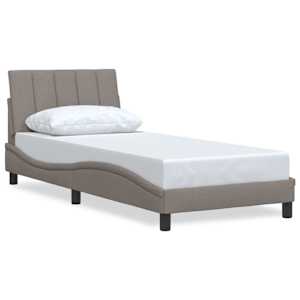 Rám postele bez matrací Hanko taupe 80x200 cm textil - obrázek 2