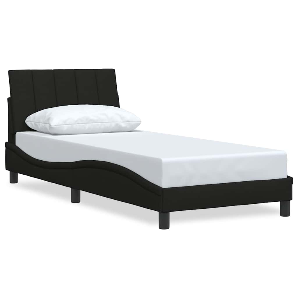 E-shop vidaXL Rám postele bez matraca Hanko Čierna 90x190 cm Látka