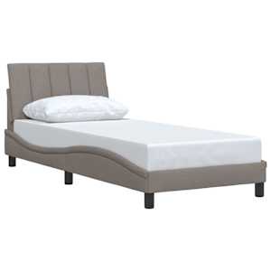 Rám postele bez matrací Hanko taupe 90x200 cm textil - obrázek 3
