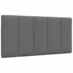 Rám postele bez matrace Hanko tmavě šedá 100 x 200 cm textil - obrázek 7