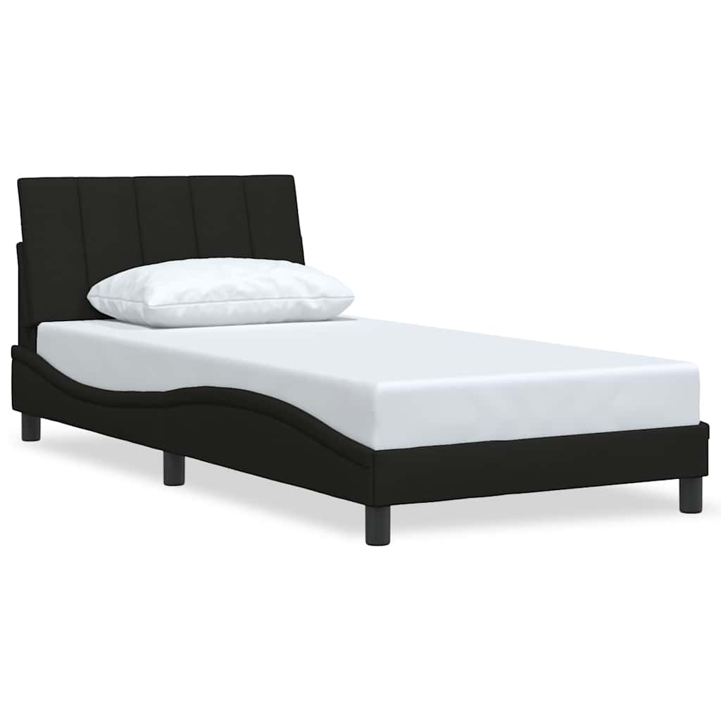 E-shop vidaXL Rám postele bez matraca Hanko čierny 100x200 cm látka