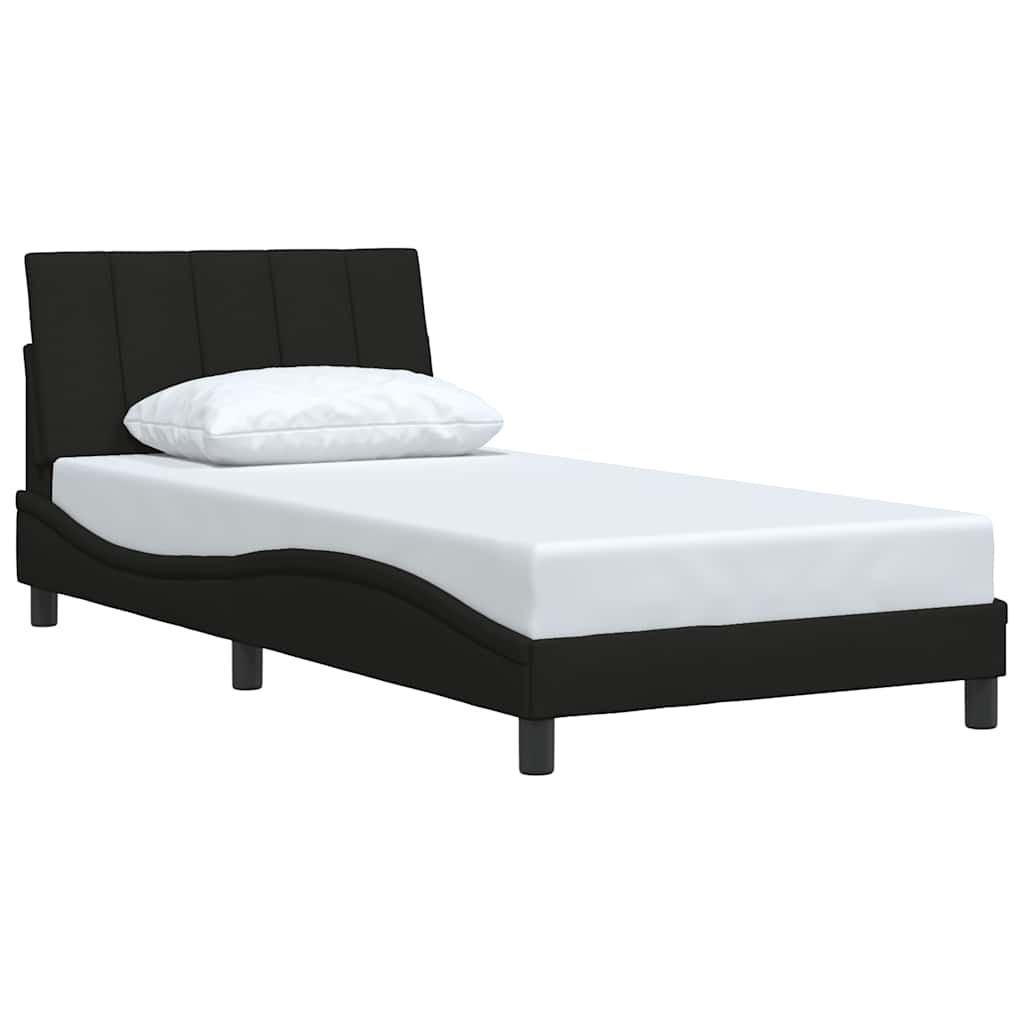 vidaXL Bedframe zonder matras "Hanko" 100x200 cm stof zwart, foto 2