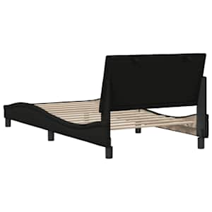 Rám postele bez matrace Hanko černý 100 x 200 cm textil - obrázek 9