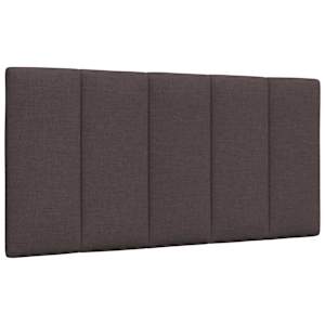 Rám postele bez matrace Hanko tmavě hnědá 100 x 200 cm textil - obrázek 7