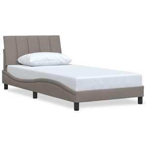 Rám postele bez matrace Hanko taupe 100 x 200 cm textil - obrázek 2