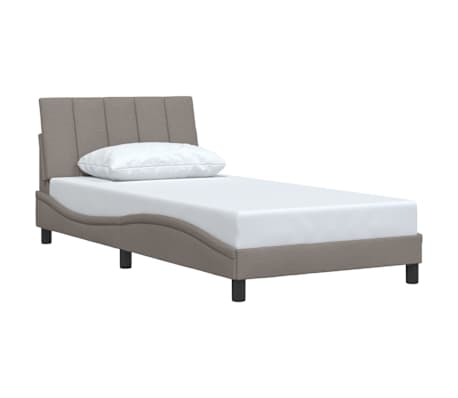 vidaXL Bettgestell ohne Matratze "Hanko" Taupe 100x200 cm Stoff