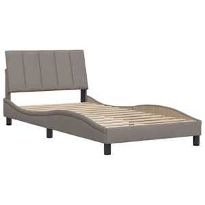 Rám postele bez matrace Hanko taupe 100 x 200 cm textil - obrázek 4