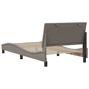 Rám postele bez matrace Hanko taupe 100 x 200 cm textil - obrázek 9