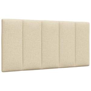 Rám postele bez matrace Hanko krémová 100 x 200 cm textil - obrázek 7